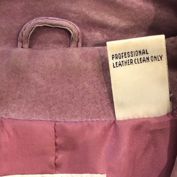 Leather Pink Zip Up Jacket - Picture 12 of 13